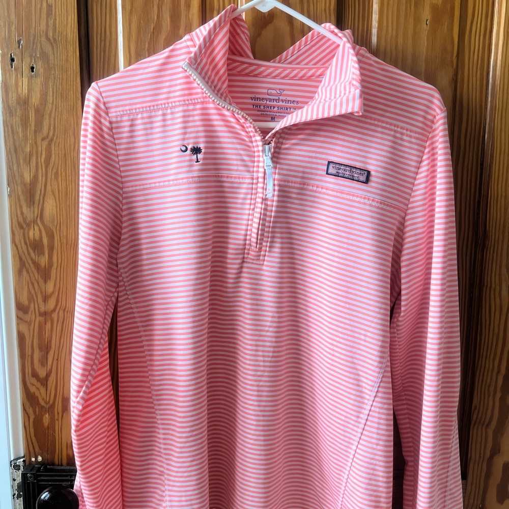 Vineyard Vines Pink Striped Pullover
